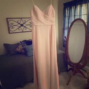 Hayley Paige blush bridesmaid dress size 8